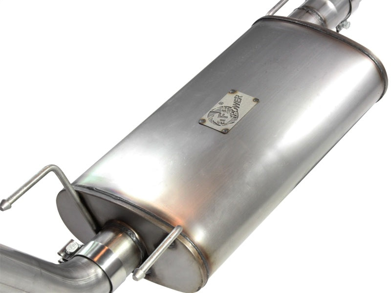 Escapes aFe MACHForce XP Cat-Back SS-409 EXH CB Toyota Tacoma 05-13 V6-4.0L (Blk Tip)