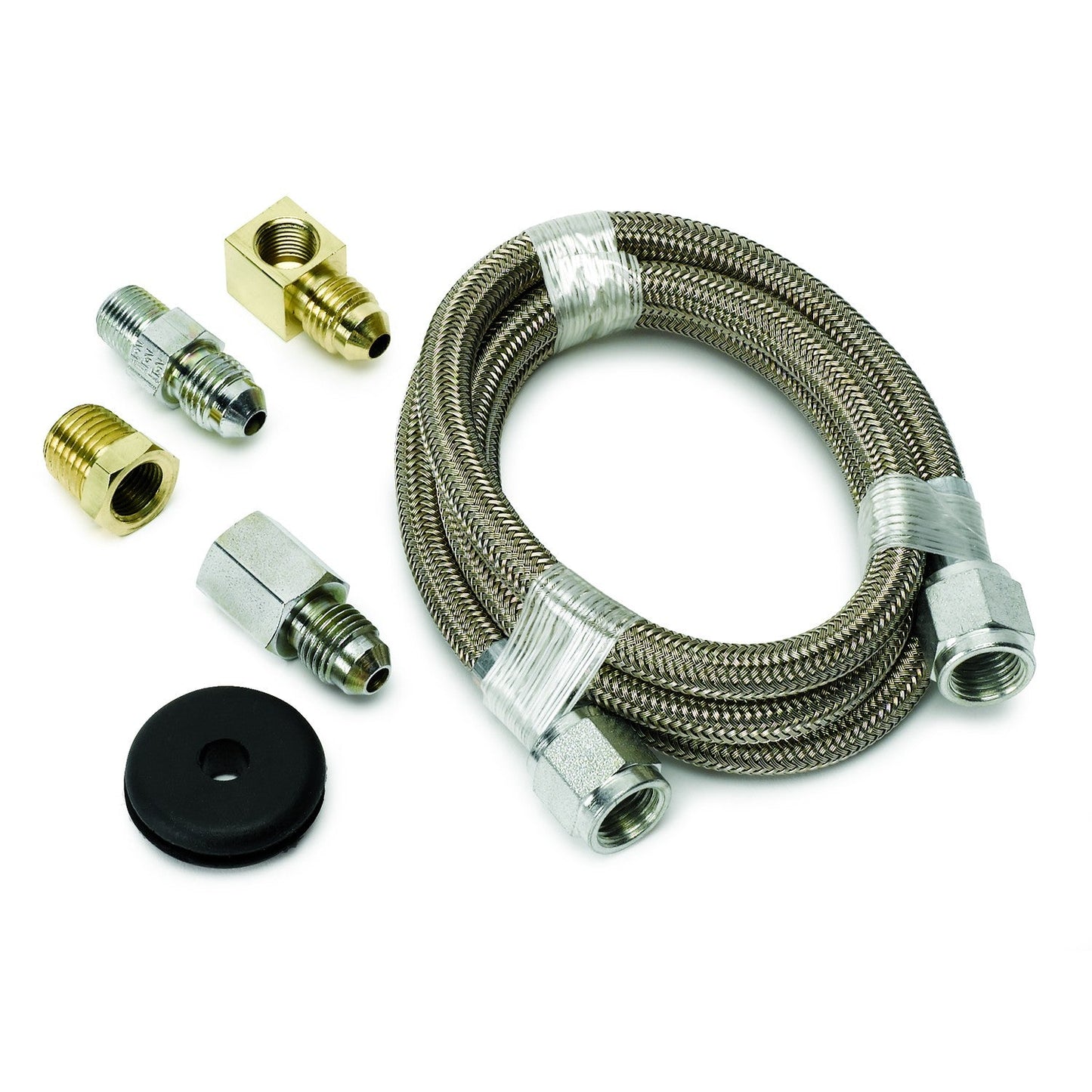 AutoMeter - LINE, BRAIDED STAINLESS STEEL, #4 DIA., 3FT. LENGTH, -4AN AND 1/8" NPTF FITTINGS (3227)