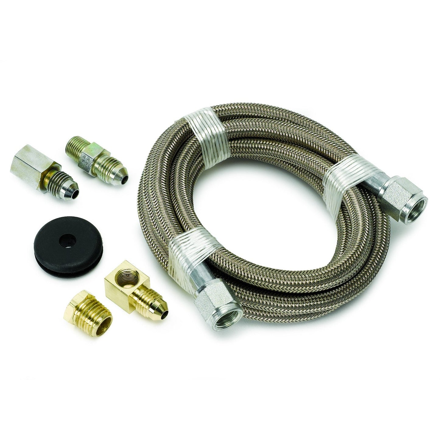 AutoMeter - LINE, BRAIDED STAINLESS STEEL, #4 DIA., 6FT. LENGTH, -4AN AND 1/8" NPTF FITTINGS (3228)