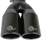 aFe MACH Force-Xp 409 Stainless Steel Clamp-on Exhaust Tip 2.5in Inlet 3.5in Outlet - Black