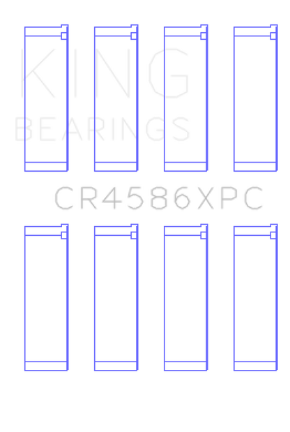 King Engine Bearings Mitsubishi 4B11T Performance Coated Rod Bearing Set - Size STDX