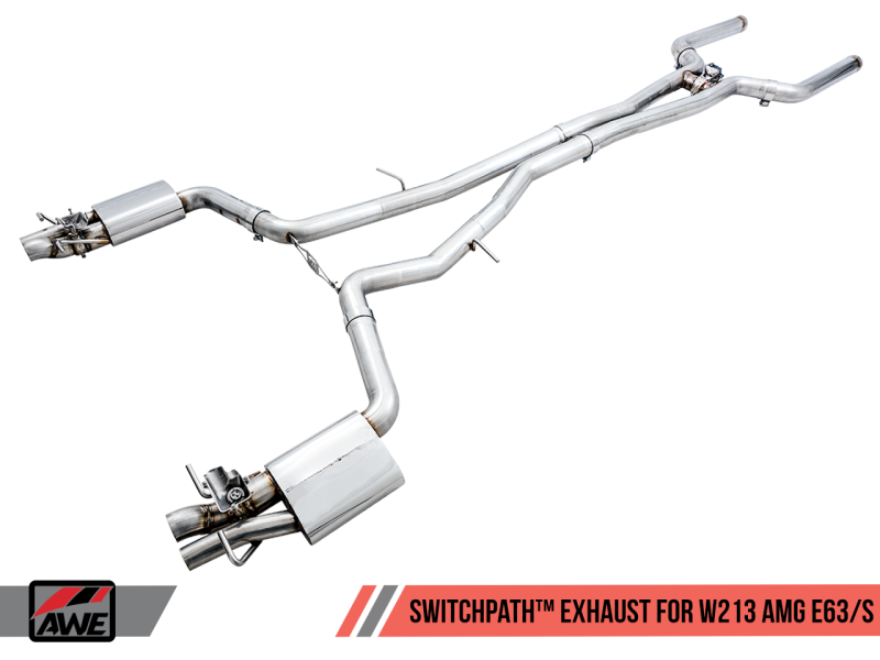 Sistema de escape AWE Tuning Mercedes-Benz W213 AMG E63/S Sedan/Wagon SwitchPath - para carros DPE