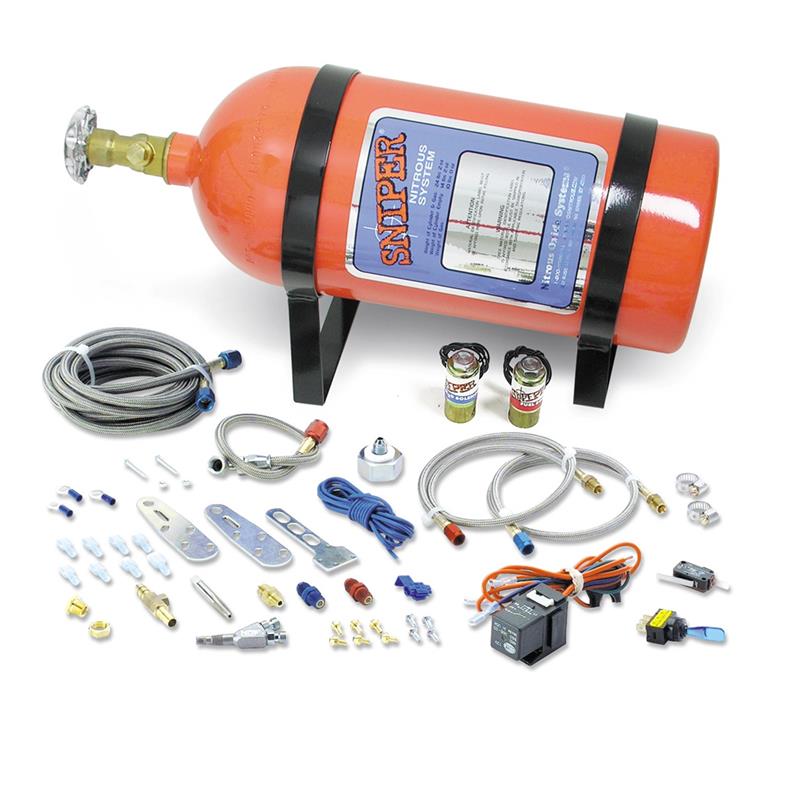 Sistema de óxido nitroso - NOS Sniper Universal EFI Wet Nitrous System Kit de 4 y 6 cilindros (07005NOS)