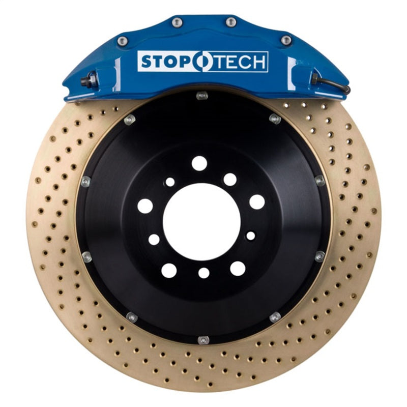 StopTech BBK 07-09 BMW 335i/335d Front 355x32 Drilled 2pc Rotors ST-60 Blue Calipers