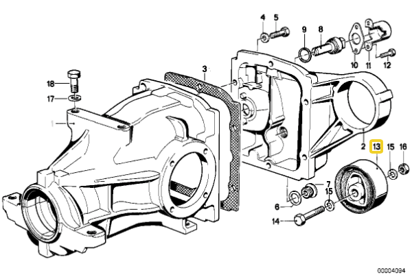 IRP - Bucha diferencial de poliuretano 90SH BMW E30, E36/5 (IRPDB-30PU) 