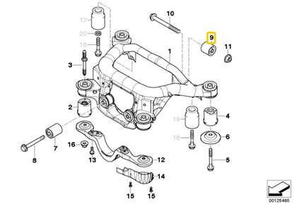 IRP - Buchas diferenciais de poliuretano 90SH BMW E46 (IRPDB-46PU)
