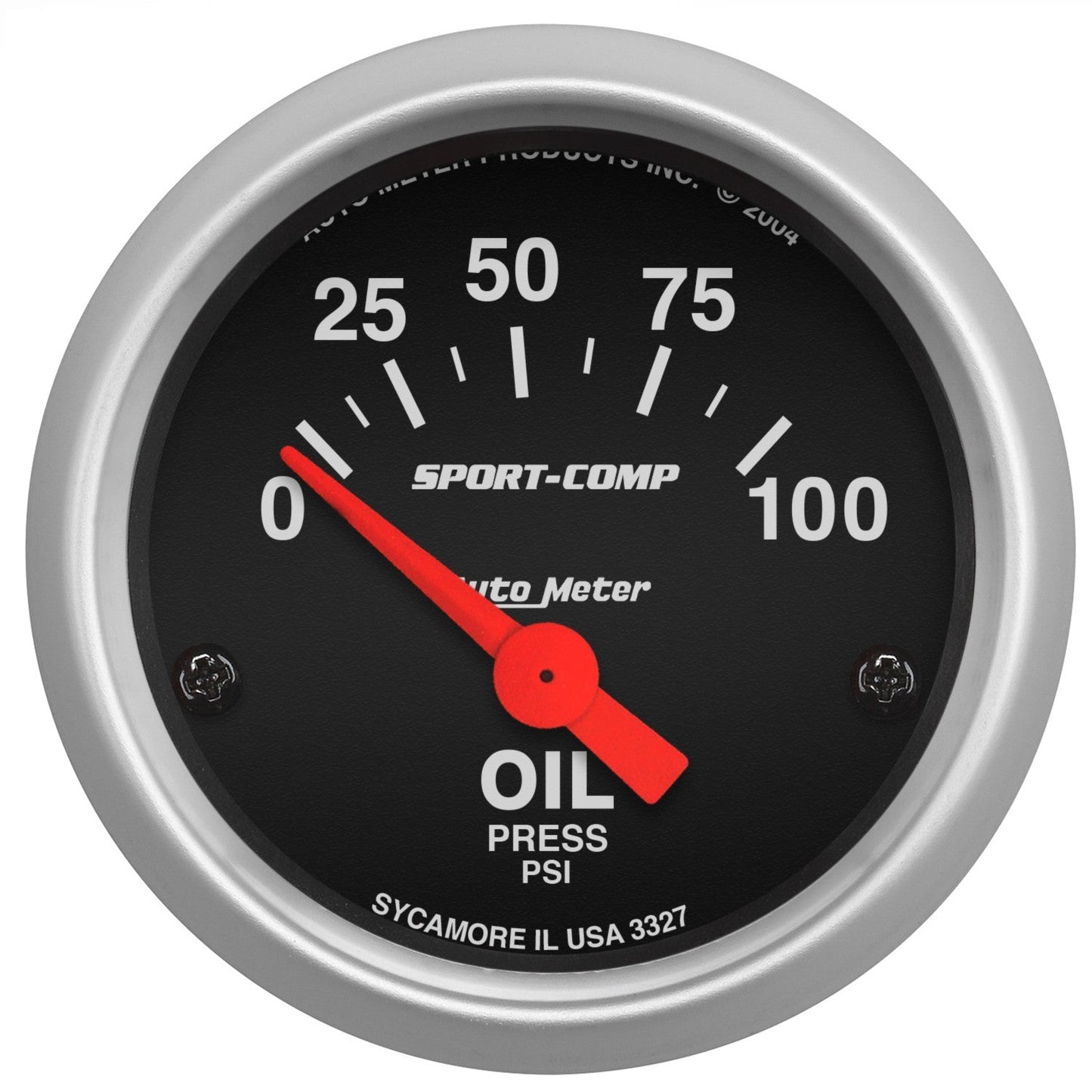 AutoMeter - 2-1/16" OIL PRESSURE, 0-100 PSI, AIR-CORE, SPORT-COMP (3327)
