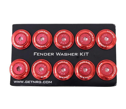 NRG - FENDER WASHER KIT; RIVETS FOR PLASTIC; COLOR MATCHED; SET OF 10