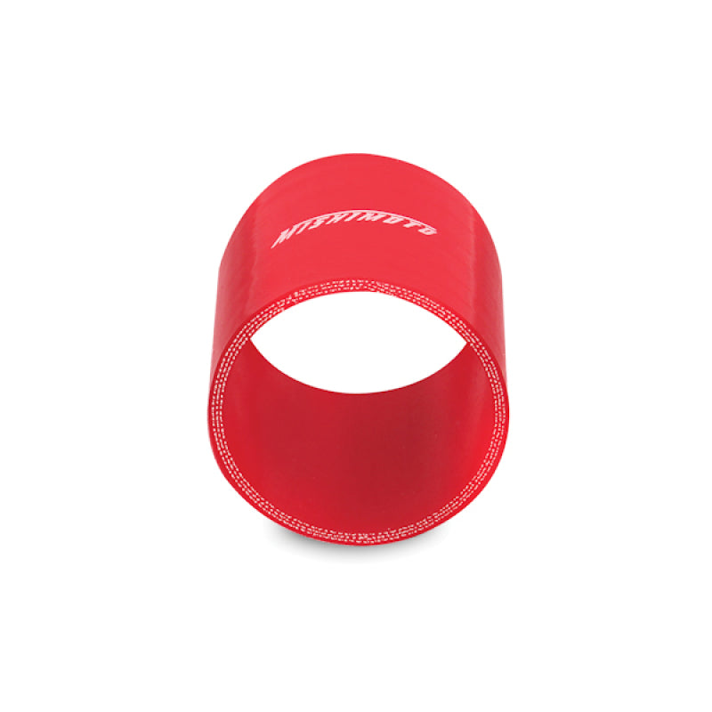Acoplador recto rojo de 2,5 pulgadas Mishimoto