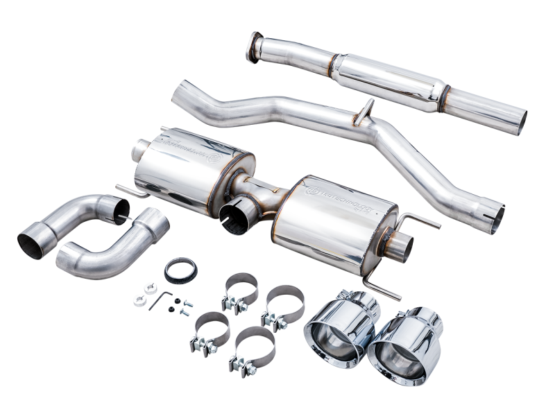 AWE Tuning Subaru BRZ/ Toyota GR86/ Toyota 86 Touring Edition Cat-Back Exhaust- Chrome Silver Tips