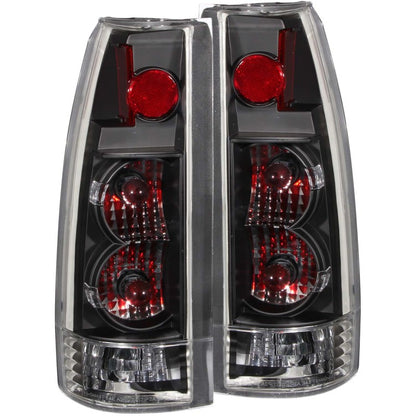 ANZO 1999-2000 Cadillac Escalade Lanternas traseiras pretas - nova geração