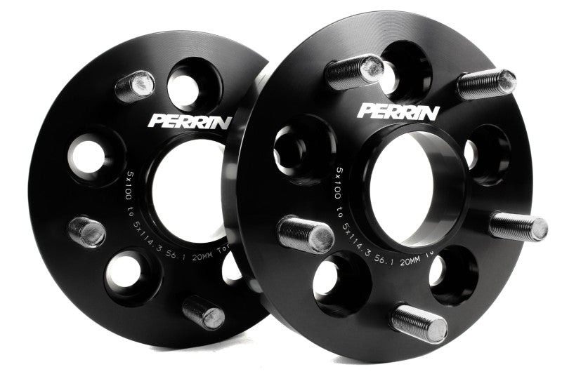 Adaptador de rueda Perrin de 20 mm tipo empernado 5x100 a 5x114,3 con buje de 56 mm (juego de 2)