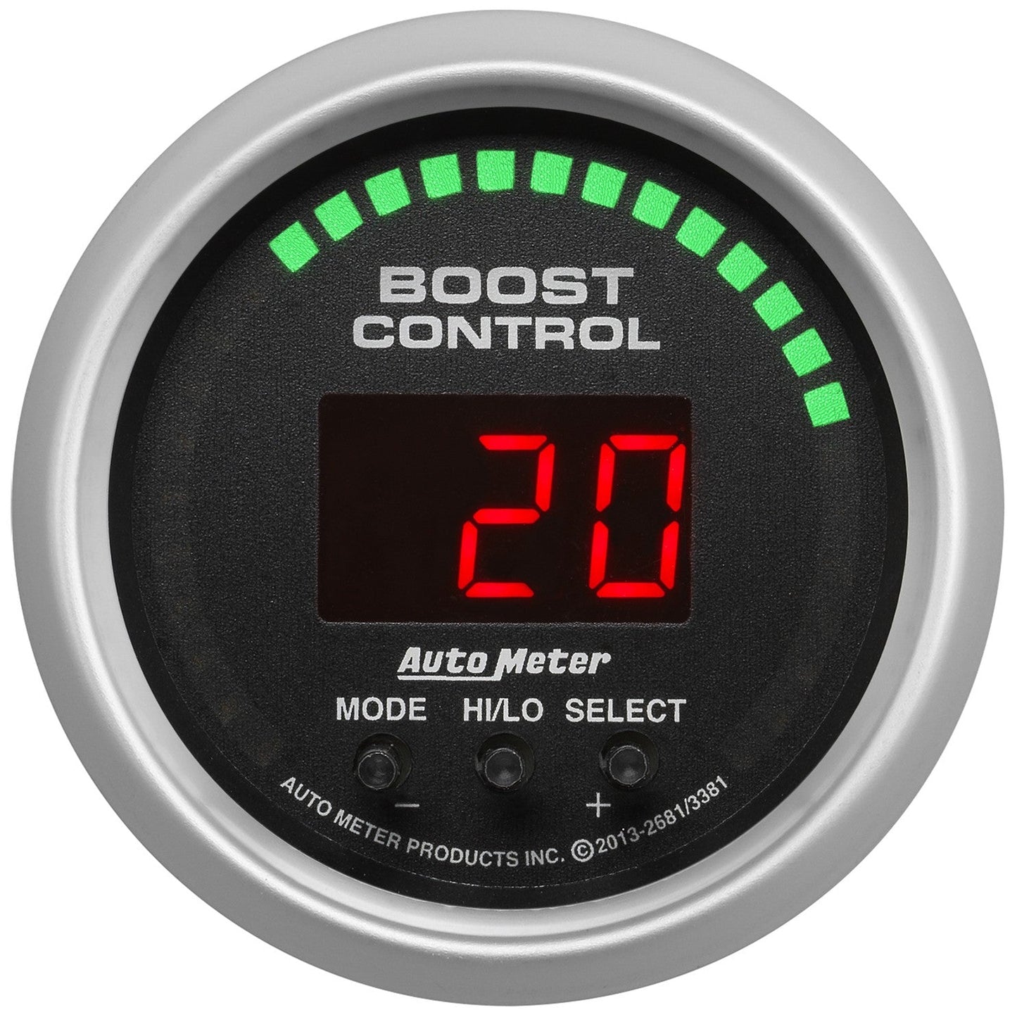 AutoMeter - 2-1/16" BOOST CONTROLLER, 30 IN HG/30 PSI, SPORT-COMP (3381)