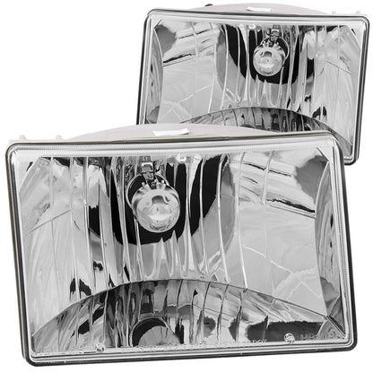 ANZO 1993-1998 Jeep Grand Cherokee faróis de cristal cromados