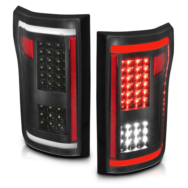 ANZO 2015-2017 Ford F-150 LED lanternas traseiras pretas