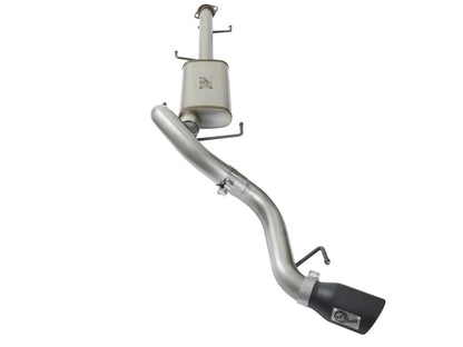 aFe MACH Force Xp 3in SS Cat-Back Escape de salida de un solo lado con puntas negras 07-14 Toyota FJ Cruiser