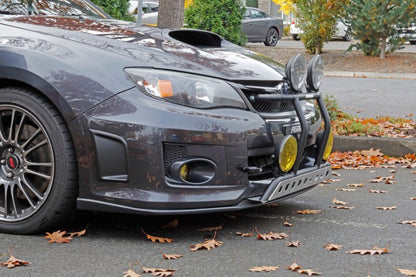 Perrin 08-14 Subaru WRX/STI Kit de gancho de remolque (delantero) - Negro plano