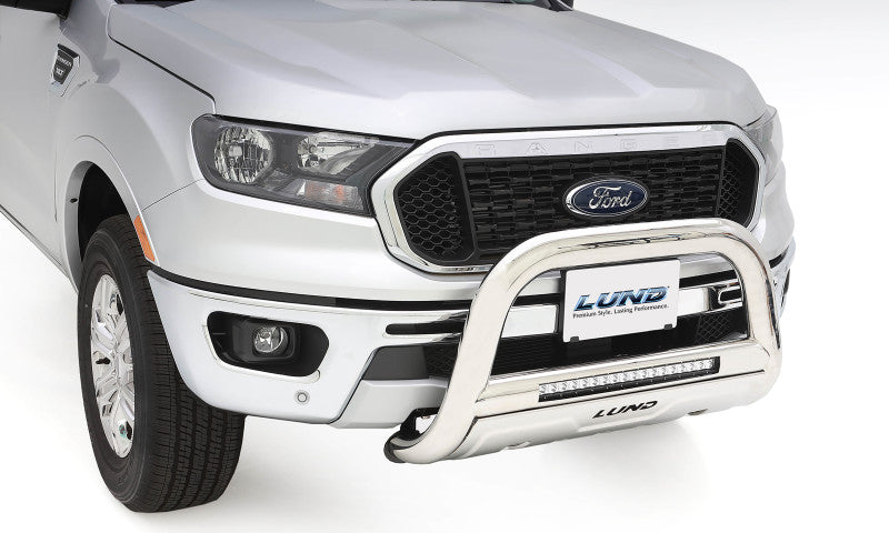 Lund 16-17 Nissan Titan XD Bull Bar w/Light & Wiring - Polished