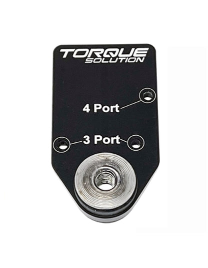 Torque Solution Billet Soporte de montaje de válvula MAC - Para válvulas solenoides MAC de 3/4 puertos