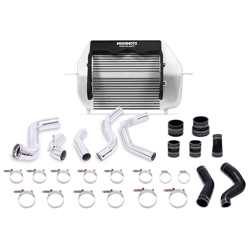 Intercooler Mishimoto 2011-2014 Ford F-150 EcoBoost Silver com tubos polidos