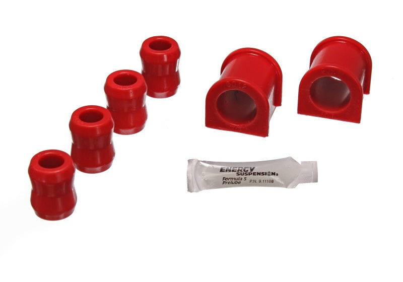 Energy Suspension 87-96 Jeep Wrangler YJ Red Frt 1-1/8in Conjunto de buchas da barra estabilizadora com buchas do elo final