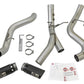 aFe ATLAS 4in DPF-Back Alum Steel Exhaust System w/Dual Exit Black Tip 2017 GM Duramax 6.6L (td)