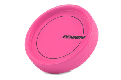Perrin 02-21 Subaru WRX / 2022 BRZ &amp; GR86 / 04-21 STI / 00-18 Forester XT Tapón de llenado de aceite - Hyper Pink
