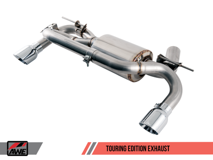 AWE Tuning BMW F22 M235i / M240i Touring Edition Escape traseiro - Pontas cromadas prateadas (102 mm)