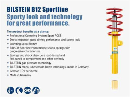 Bilstein B12 2000 Volkswagen Golf Base Front and Rear Suspension Kit