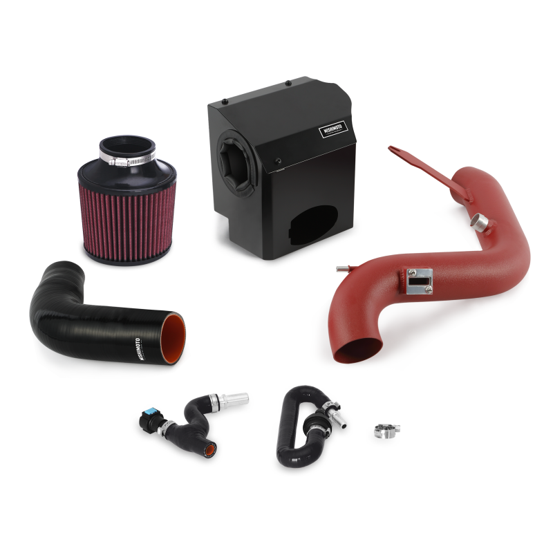 Mishimoto 2016 Ford Fiesta ST 1.6L Performance Kit de admisión de aire - Rojo arrugado