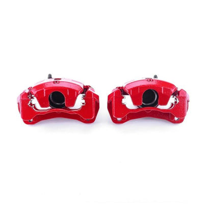 Power Stop 06-12 Mitsubishi Eclipse Pinzas delanteras rojas con soportes - Par
