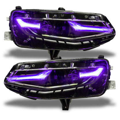 Oracle 19-21 Chevy Camaro LS/LT RGB+A Headlight DRL  Kit - ColorSHIFT w/ 2.0 Controller