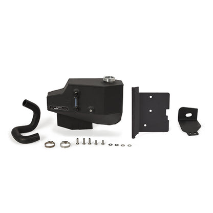 Tanque de desgaseificação de alumínio Mishimoto 08-10 Ford 6.4L Powerstroke - preto com micro rugas