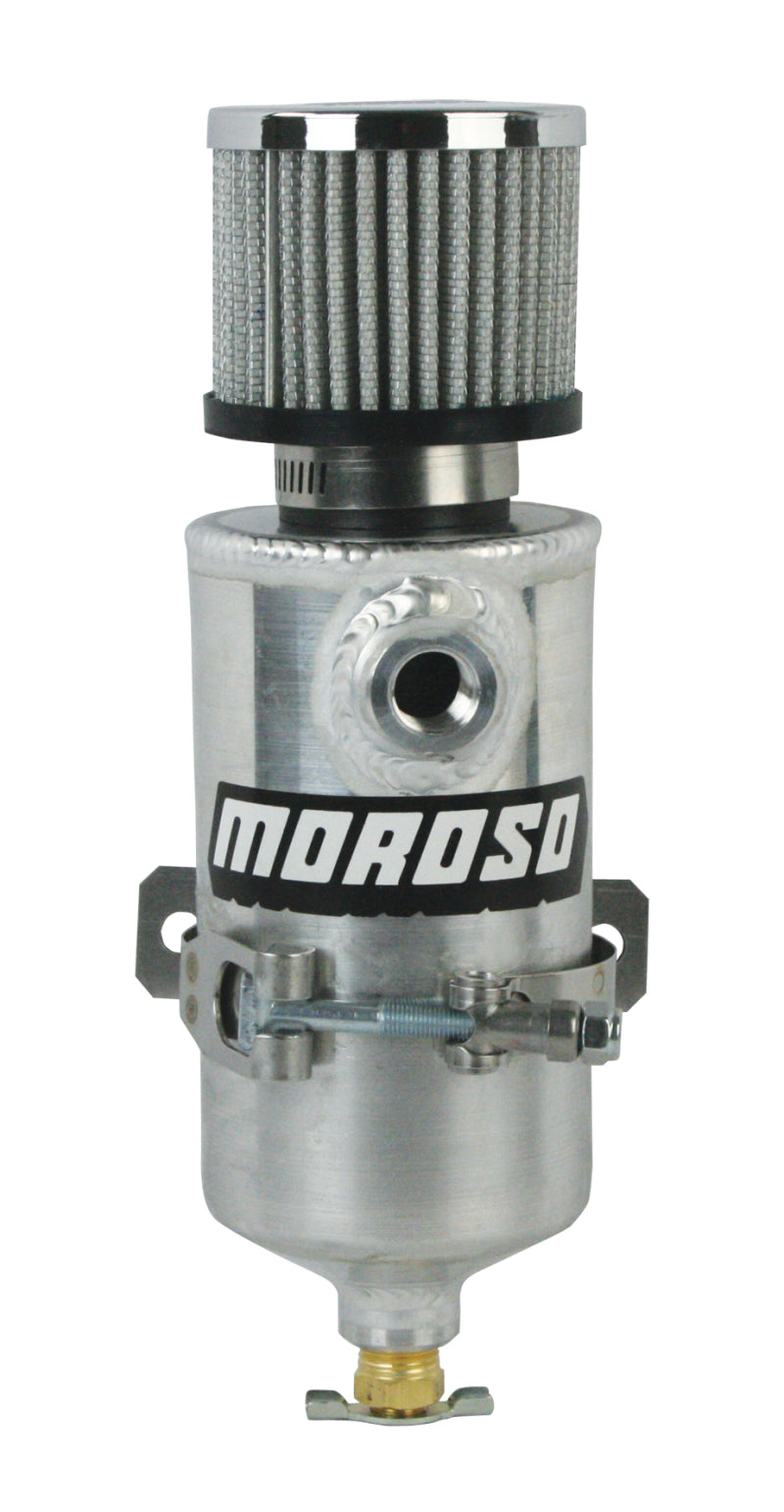 Tanque de ventilación/recipiente de captura Moroso - Dos accesorios hembra NPT de 3/8 - Aluminio
