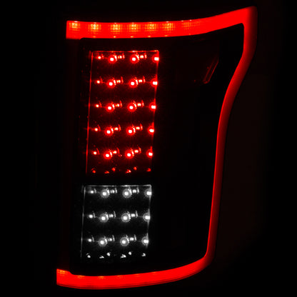 ANZO 2015-2016 Ford F-150 LED lanternas traseiras pretas