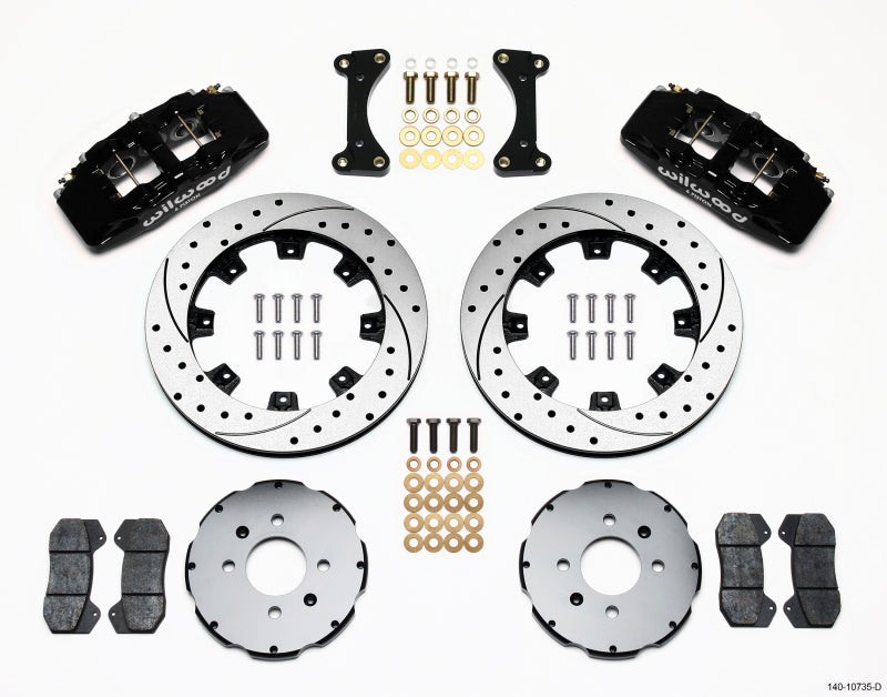 Wilwood Dynapro 6 Front Hat Kit 12,19 pol. Perfurado 94-01 Honda/Acura com disco de 262 mm
