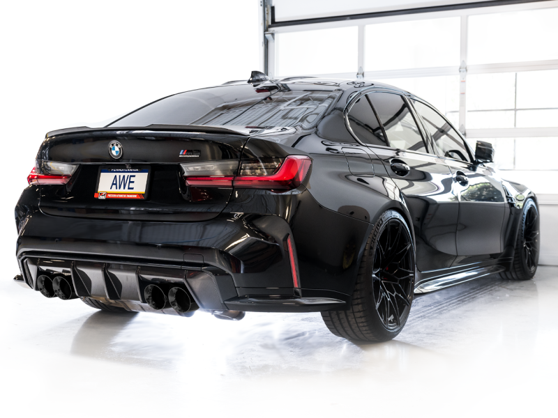 Escape Catback AWE Track Edition para BMW G8X M3/M4 - Ponteiras Diamond Black
