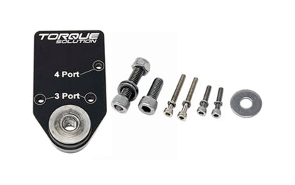 Torque Solution Billet Soporte de montaje de válvula MAC - Para válvulas solenoides MAC de 3/4 puertos