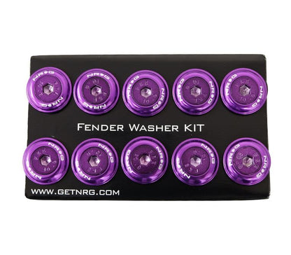 NRG - FENDER WASHER KIT; RIVETS FOR PLASTIC; COLOR MATCHED; SET OF 10