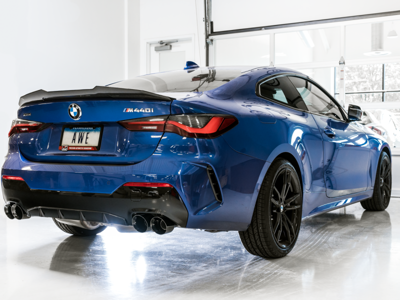 Escape AWE Tuning 2019+ BMW M340i (G20) Track Edition - Quad Diamond Black Tips