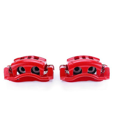 Power Stop 03-11 Ford Crown Victoria Pinzas delanteras rojas con soportes - Par