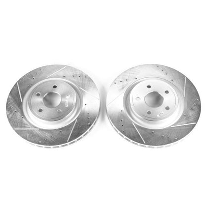 Power Stop 18-19 Dodge Durango Front Evolution Rotores perforados y ranurados - Par