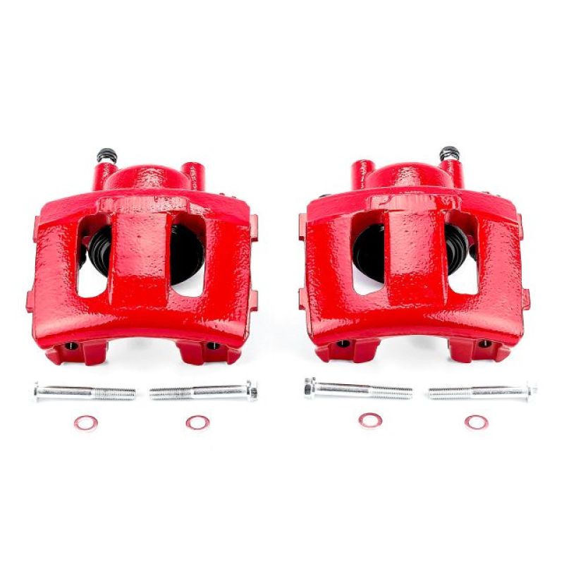Power Stop 90-01 Jeep Cherokee Front Red Calipers w/o Brackets - Pair