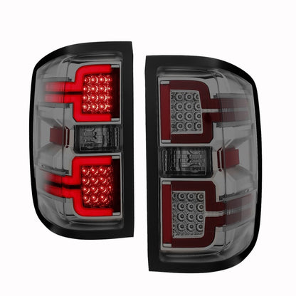 ANZO 2014-2018 Chevy Silverado 1500 LED lanternas traseiras fumaça