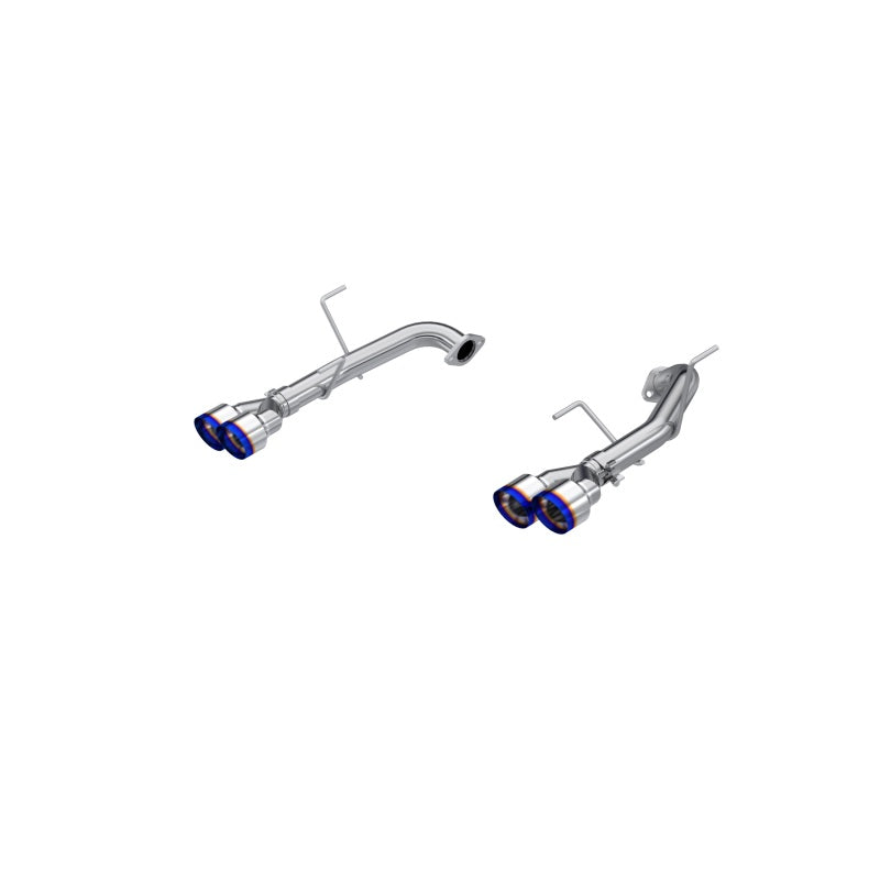 MBRP 2022 Subaru WRX Salida trasera doble dividida de 2,5 pulgadas con puntas Quad BE - T304