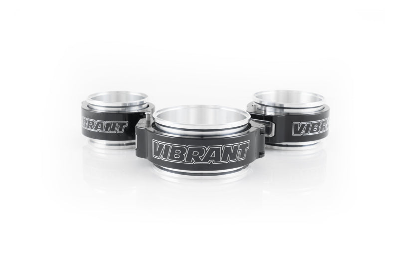 Ensamblaje de abrazadera Vibrant HD 2.0 aluminizado de 5 pulgadas de diámetro exterior - Negro anodizado