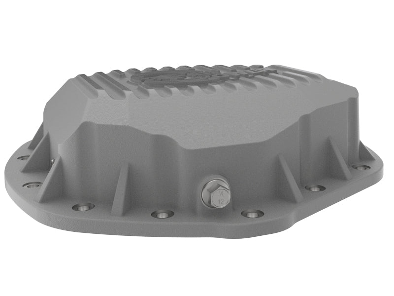 aFe Street Series Cubierta del diferencial trasero Raw con aletas maquinadas 01-18 GM Diesel Trucks V8-6.6L (td)
