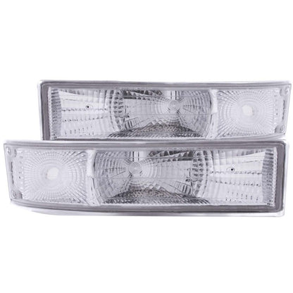 ANZO 1995-2005 Chevrolet Astro Van Euro Luzes de estacionamento cromadas