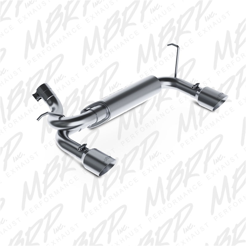 MBRP 07-14 Jeep Wrangler/Rubicon 3.6L/3.8L V6 Axle-Back Salida trasera doble T409 Performance Exhuast Sys