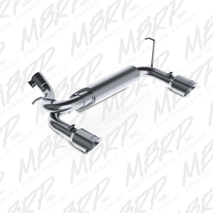 MBRP 07-14 Jeep Wrangler/Rubicon 3.6L/3.8L V6 Axle-Back Salida trasera doble T409 Performance Exhuast Sys